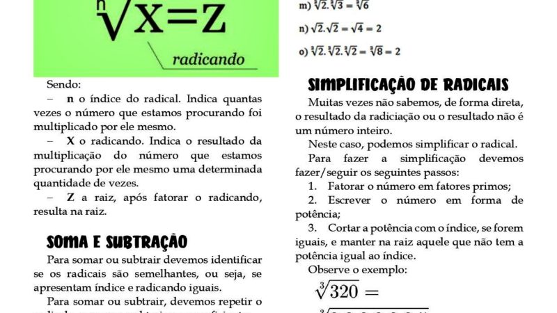 Arquivos Potenciação e Radiciação - Infinittus