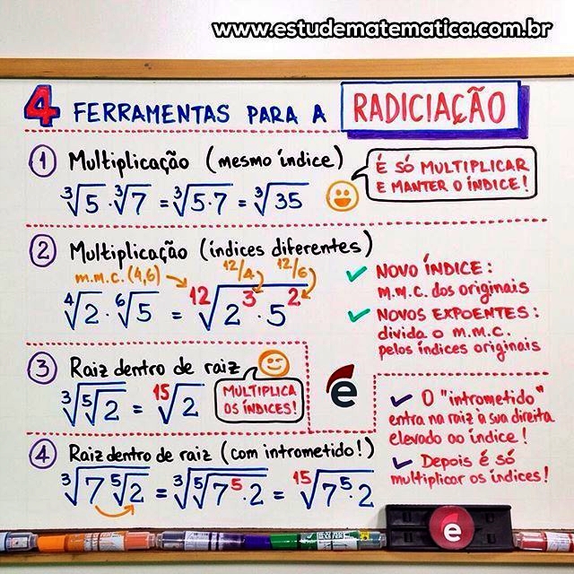 4 ferramentas para a radiciação