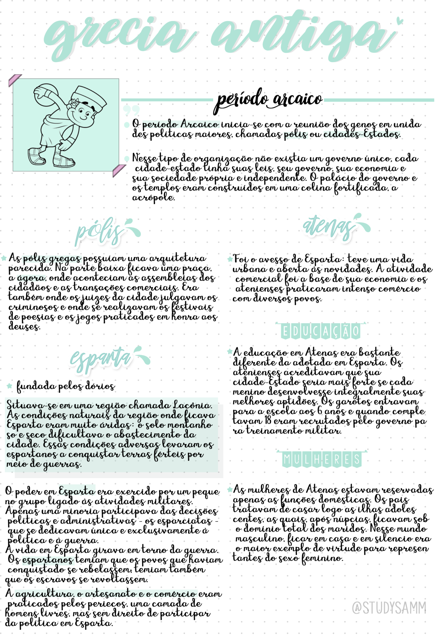 Grécia Antiga [resumos E Mapas Mentais] Infinittus