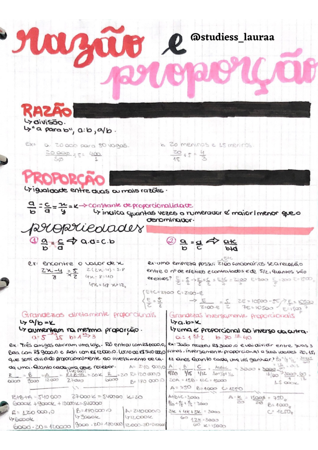 Razão e Proporção [resumos e mapas mentais] - Infinittus