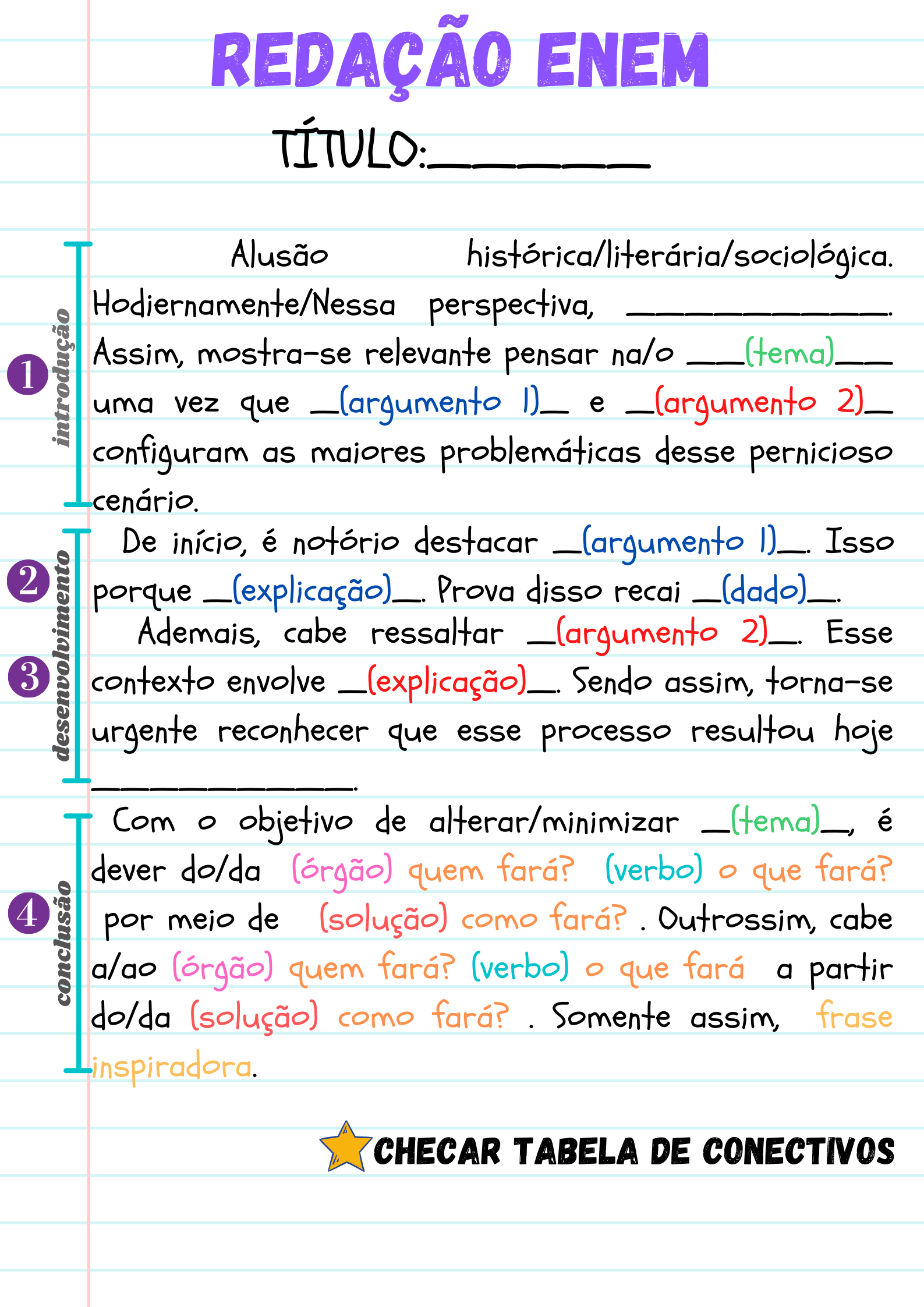 Modelo De Reda O Para Qualquer Tema Edulearn