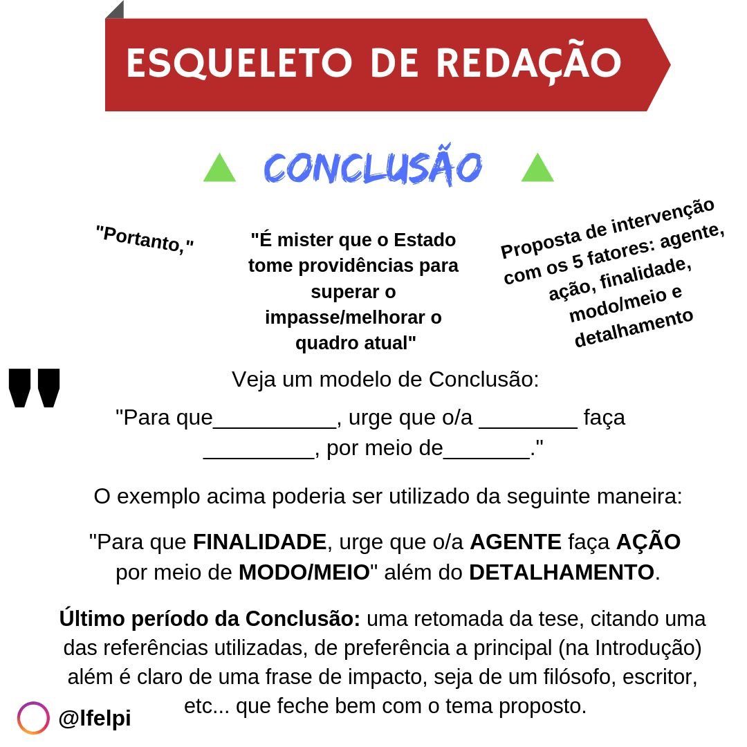 Modelos de redação para o ENEM - Infinittus